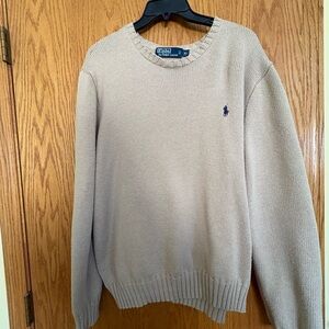 Ralph Lauren Men's Tan Crewneck Sweater